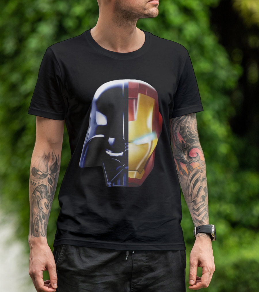 Iron Darth Man Vader Star Wars Marvel Mashup T-Shirt