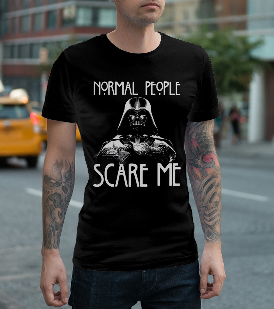 Normal People Scare Me Darth Vader Star Wars Halloween T-Shirt