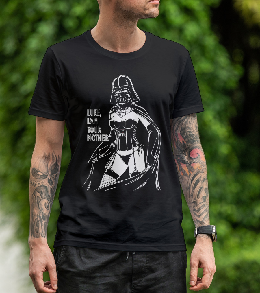 Women Darth Vader Luke I Am Your Mother Star Wars T-Shirt