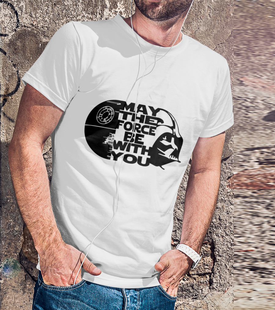 May The Force Be With You Death Star Darth Vader Star Wars T-Shirt