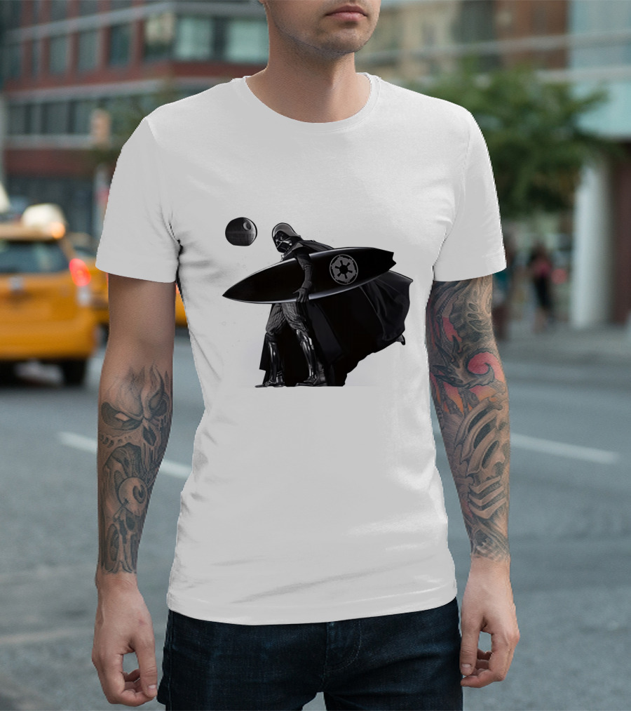 Darth Vader Surfing Dark Side Star Wars Imperial T-Shirt