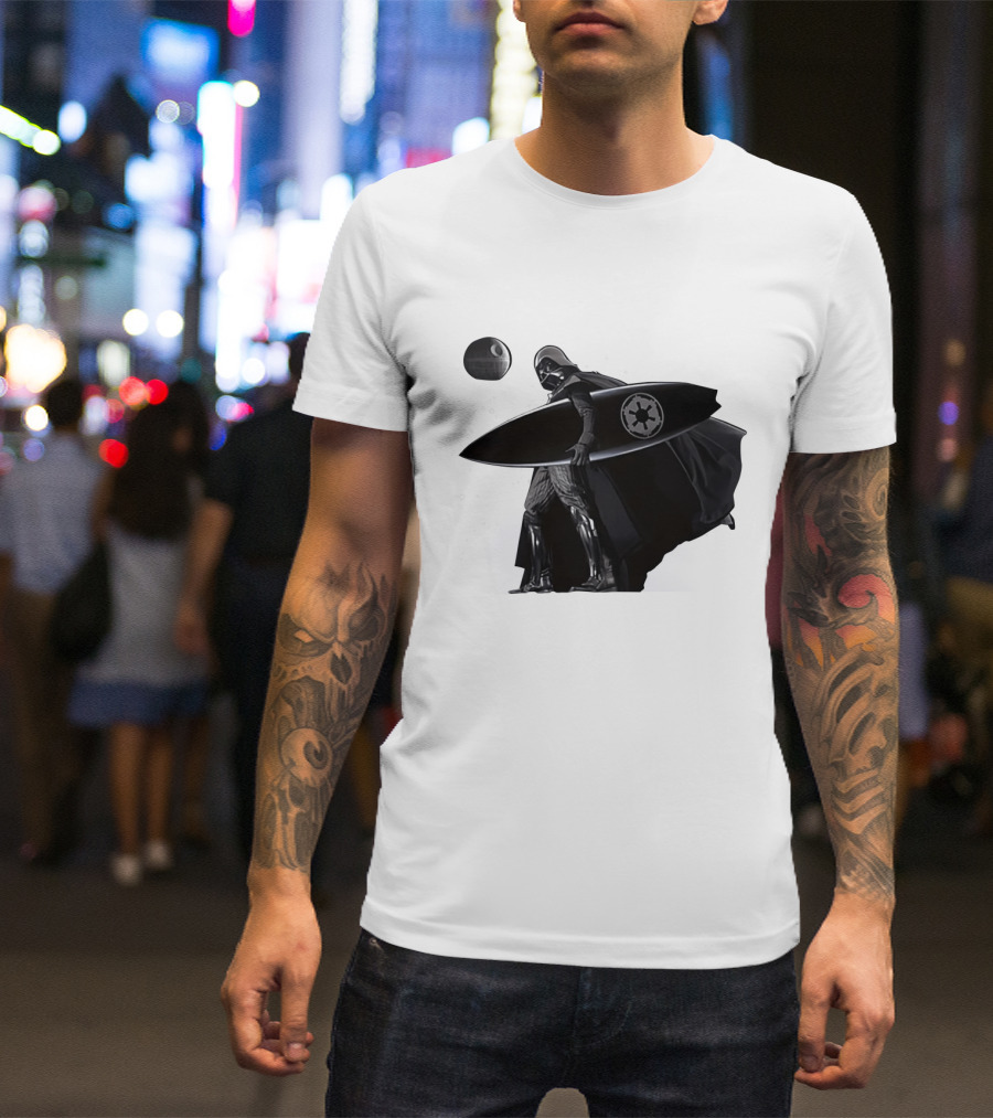 Darth Vader Surfing Dark Side Star Wars Imperial T-Shirt