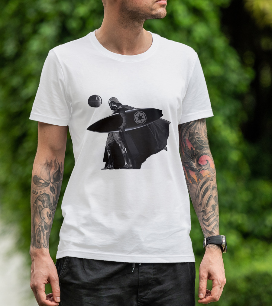 Darth Vader Surfing Dark Side Star Wars Imperial T-Shirt