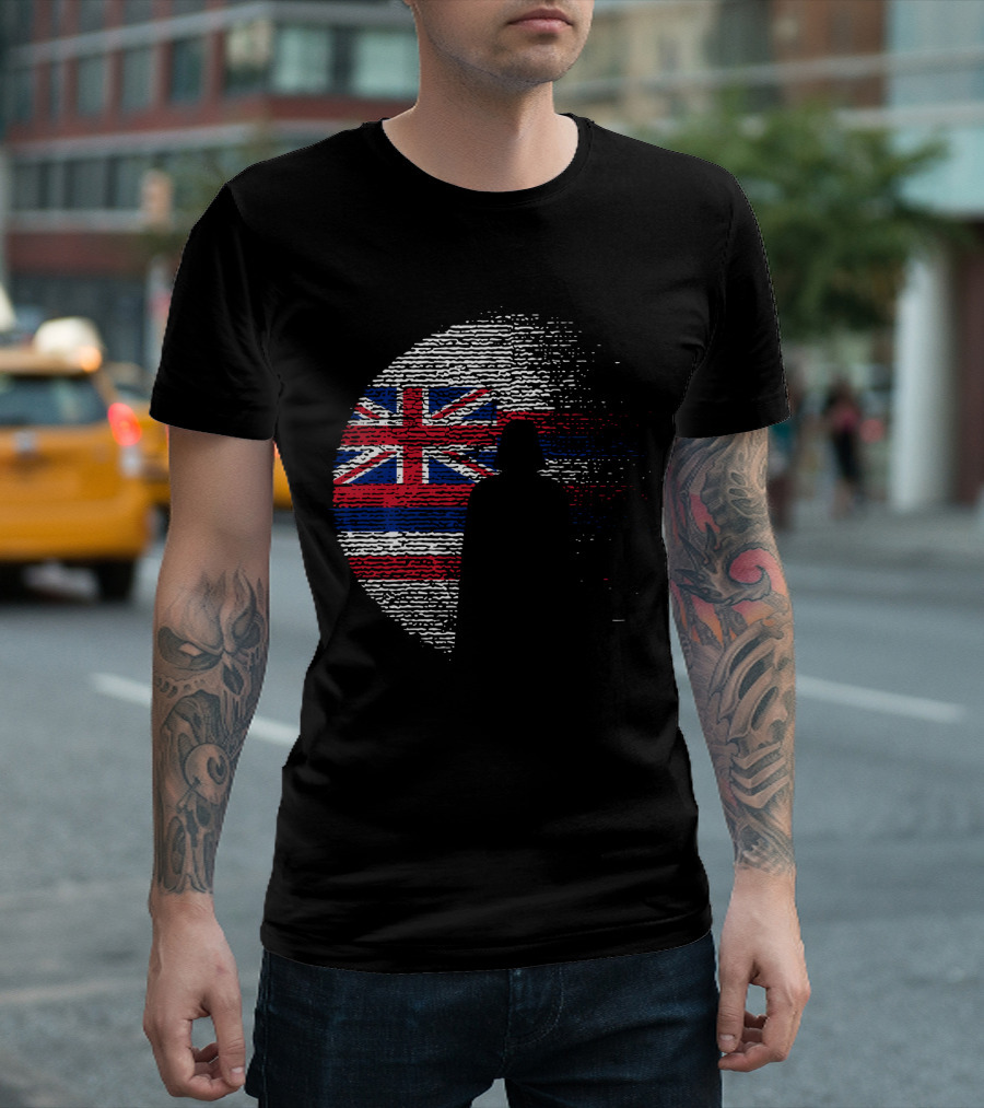 Hawaii State Flag Star Wars Death Star Vader T-Shirt