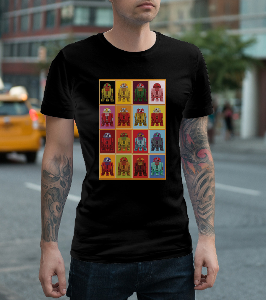 Retro Classic R2 D2 Droids Star Wars Pop T-Shirt