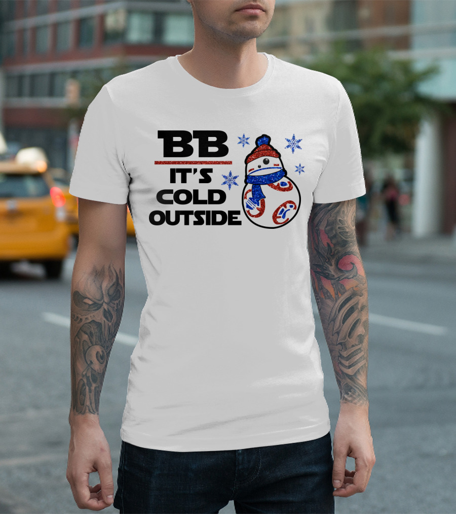 BB-8 It's Cold Outside Winter Holiday Droids Star Wars T-Shirt
