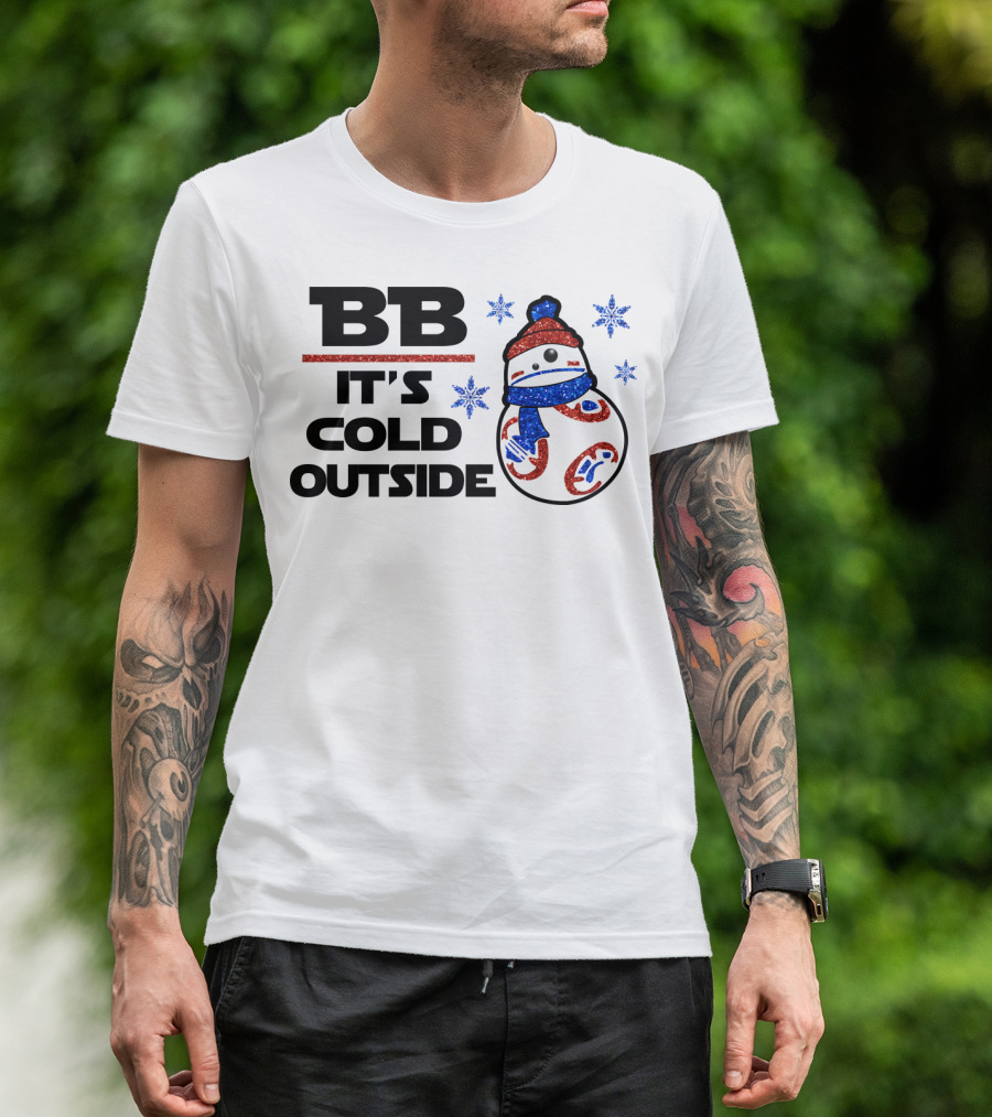 BB-8 It's Cold Outside Winter Holiday Droids Star Wars T-Shirt