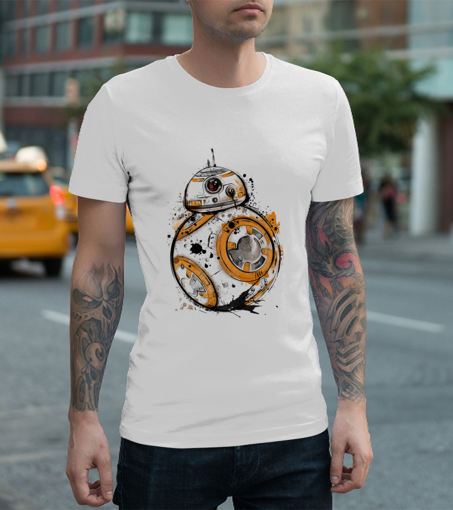 Ink Tattoo Inspired BB-8 Droids Star Wars T-Shirt