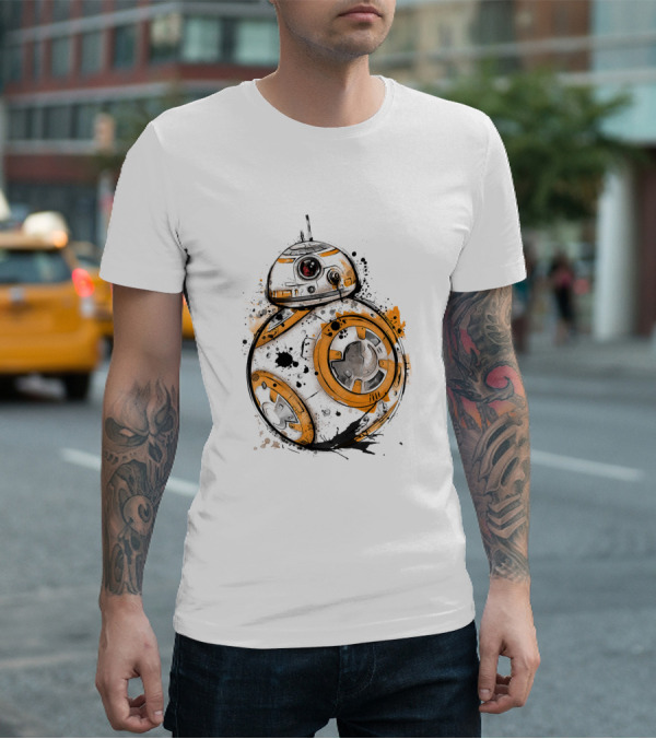 Ink Tattoo Inspired BB-8 Droids Star Wars T-Shirt