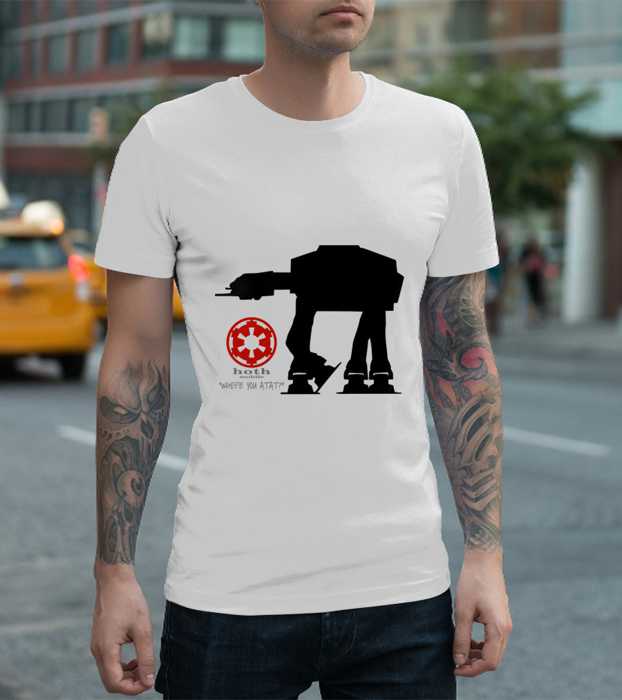 Hoth Mobile Whepe You AT-AT? Star Wars Droids T-Shirt