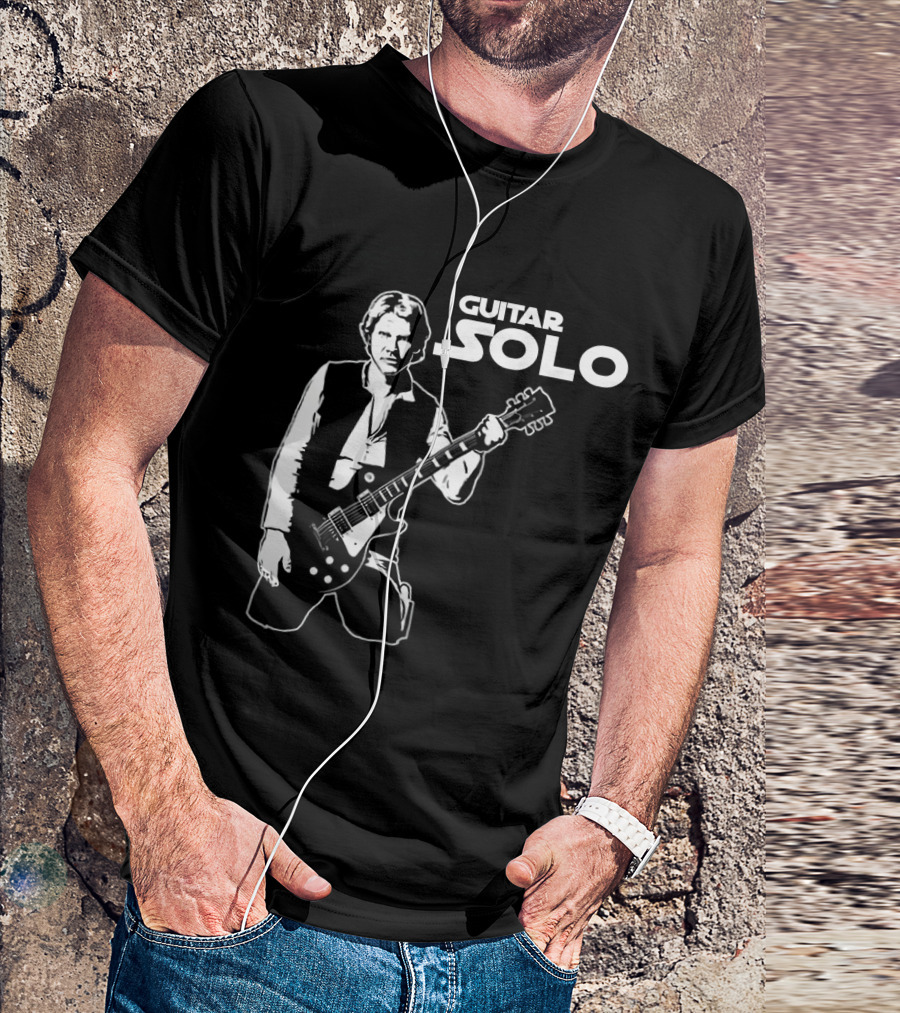 Guitar Solo Star Wars Han Solo With Guitar T-Shirt