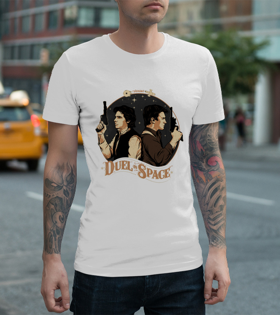 Duel In Space Versus Han Solo Star Wars T-Shirt