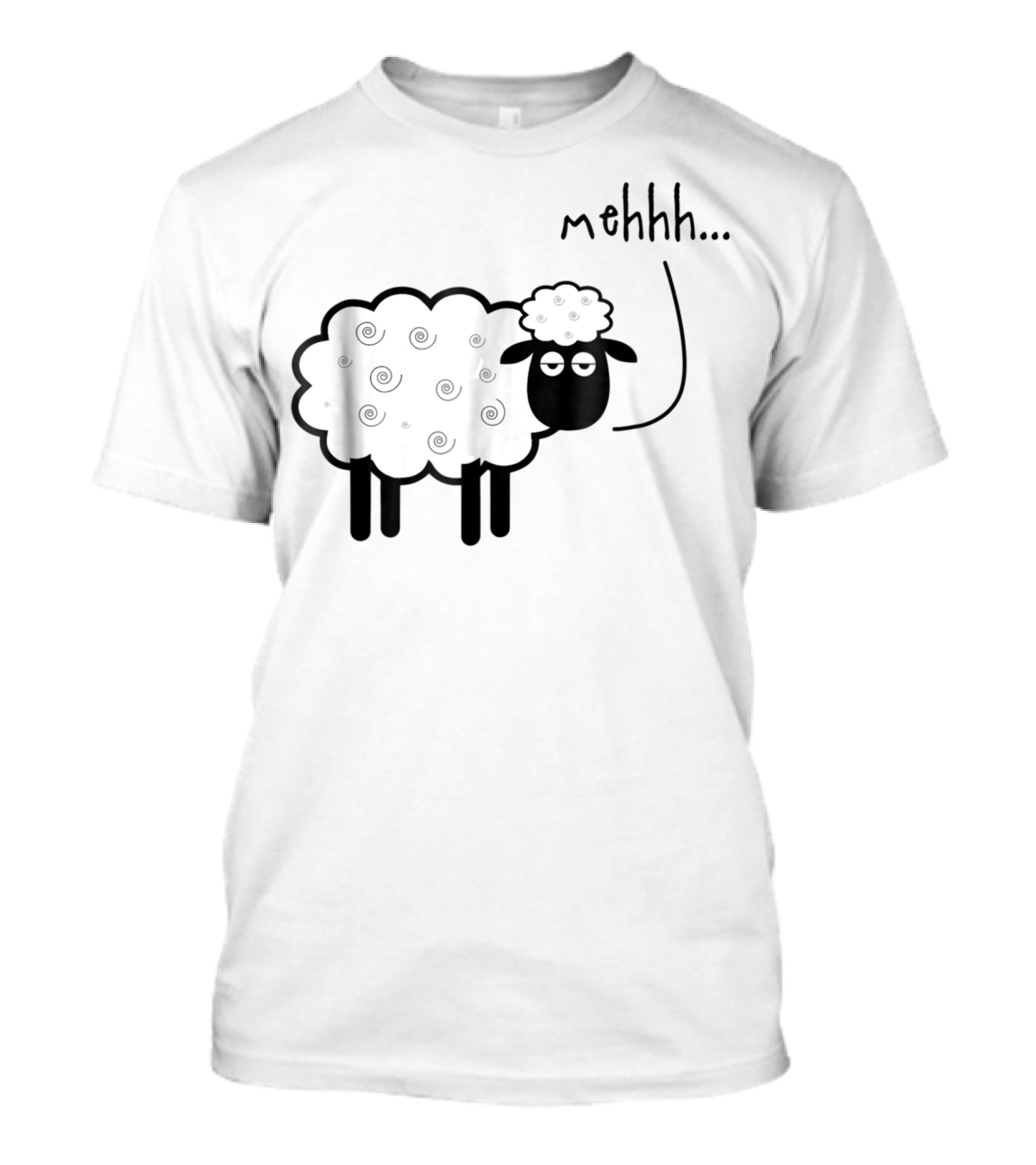 Mehhh Blackie Sheep Crazy Relatives T-Shirt