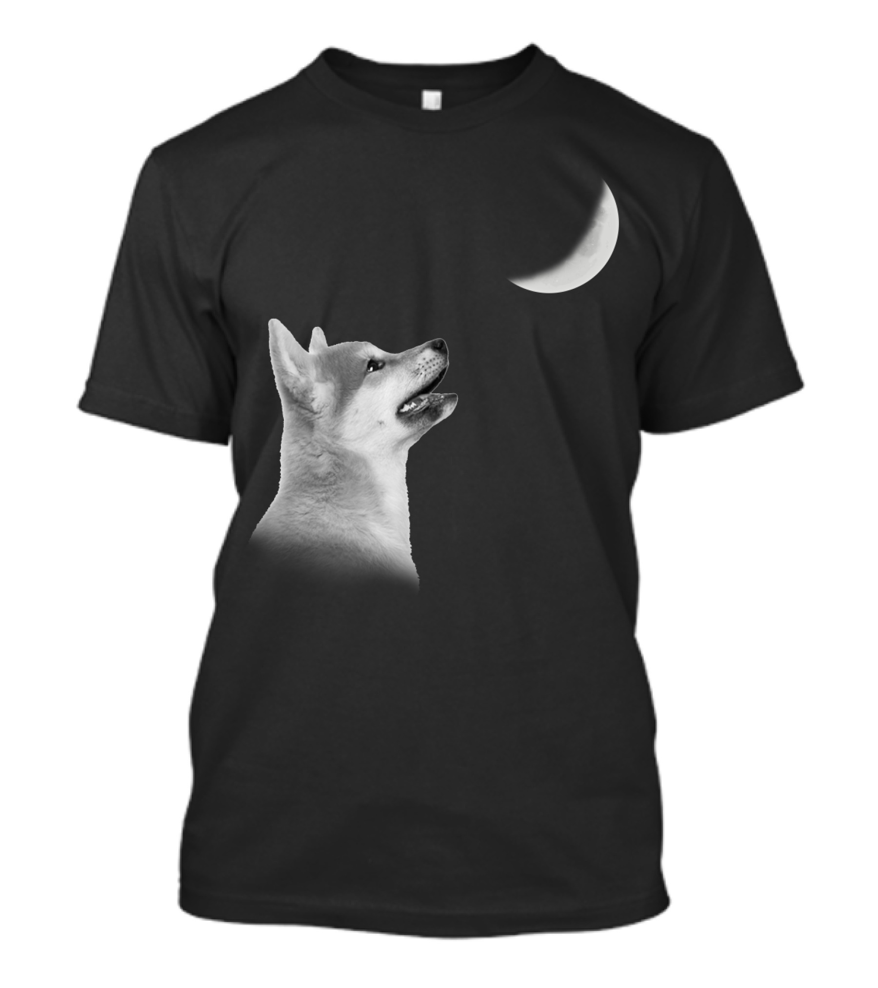 Akita Moonlight Lunar Gaze T-Shirt