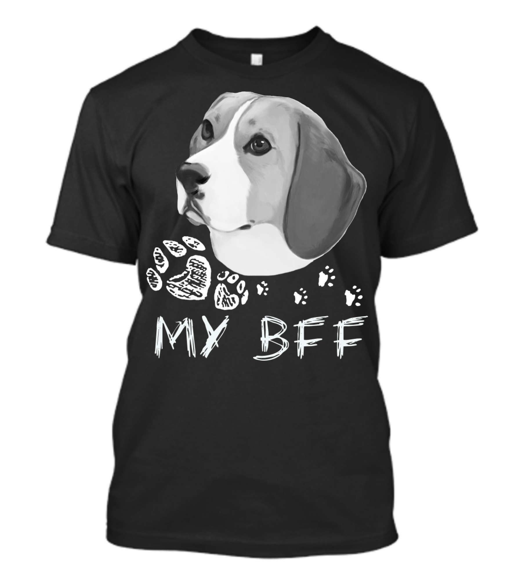 Beagle My BFF Paw Prints T-Shirt