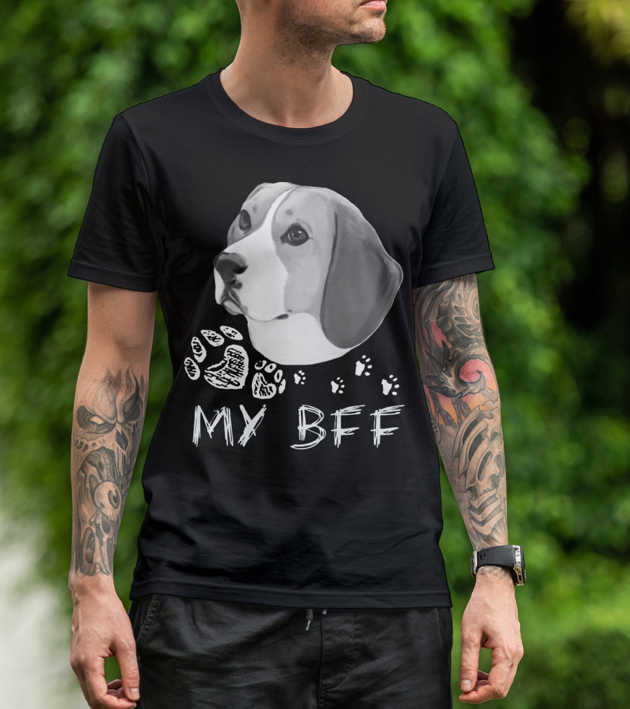 Beagle My BFF Paw Prints T-Shirt
