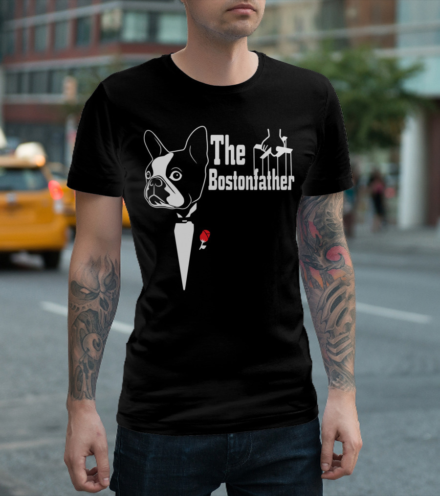 The Bostonfather Boston Terrier Mashup T-Shirt