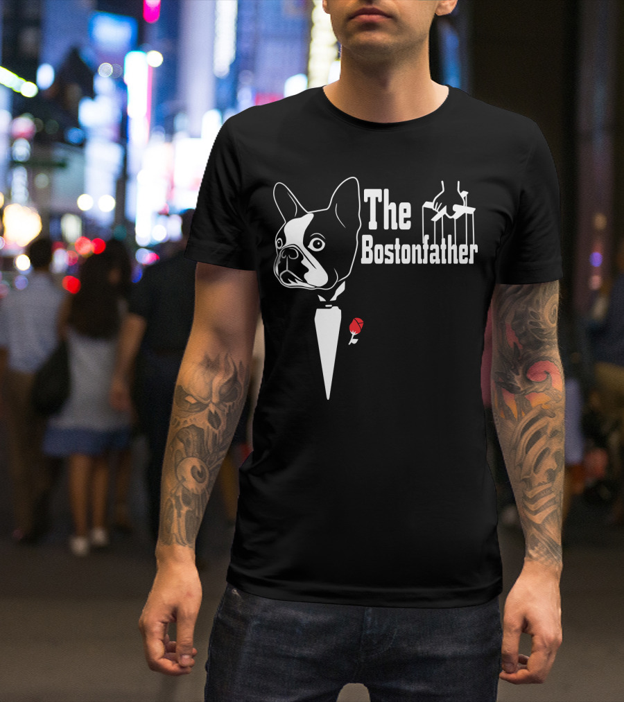 The Bostonfather Boston Terrier Mashup T-Shirt
