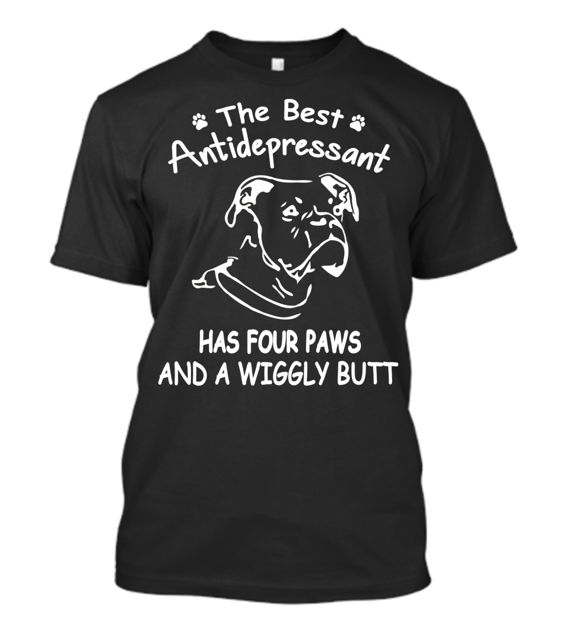 The Best Antidepressant Has Four Paws And A Wiggly Butt Boxer T-Shirt
