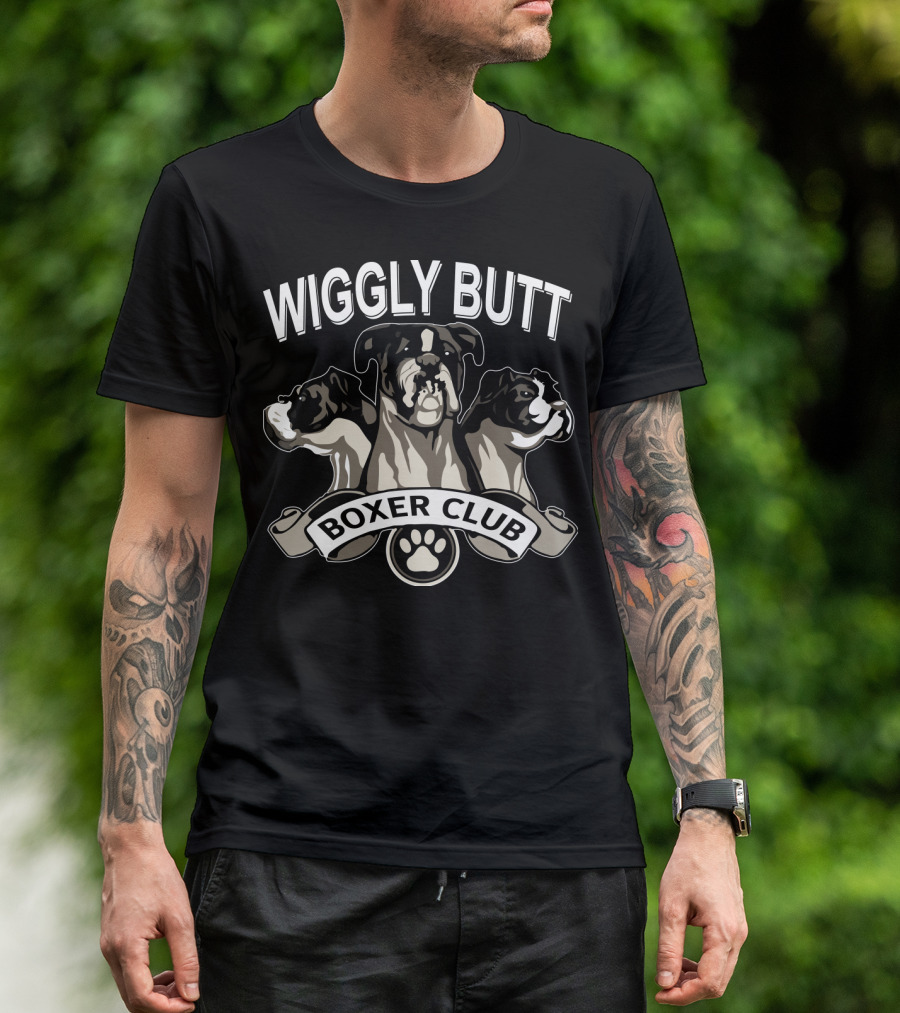 Wiggly Butt Boxer Club Paw Trio T-Shirt