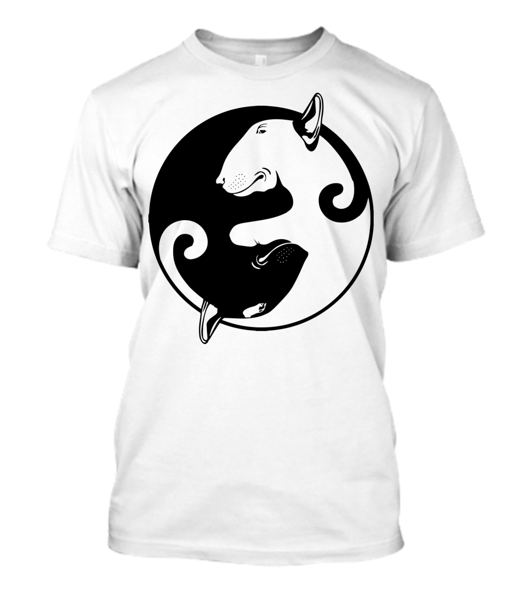 Yin Yang Bullterrier T-Shirt