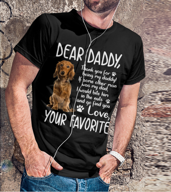 Dear Daddy Thank You For Being My Daddy Love Your Favorite Cocker Spaniel T-Shirt