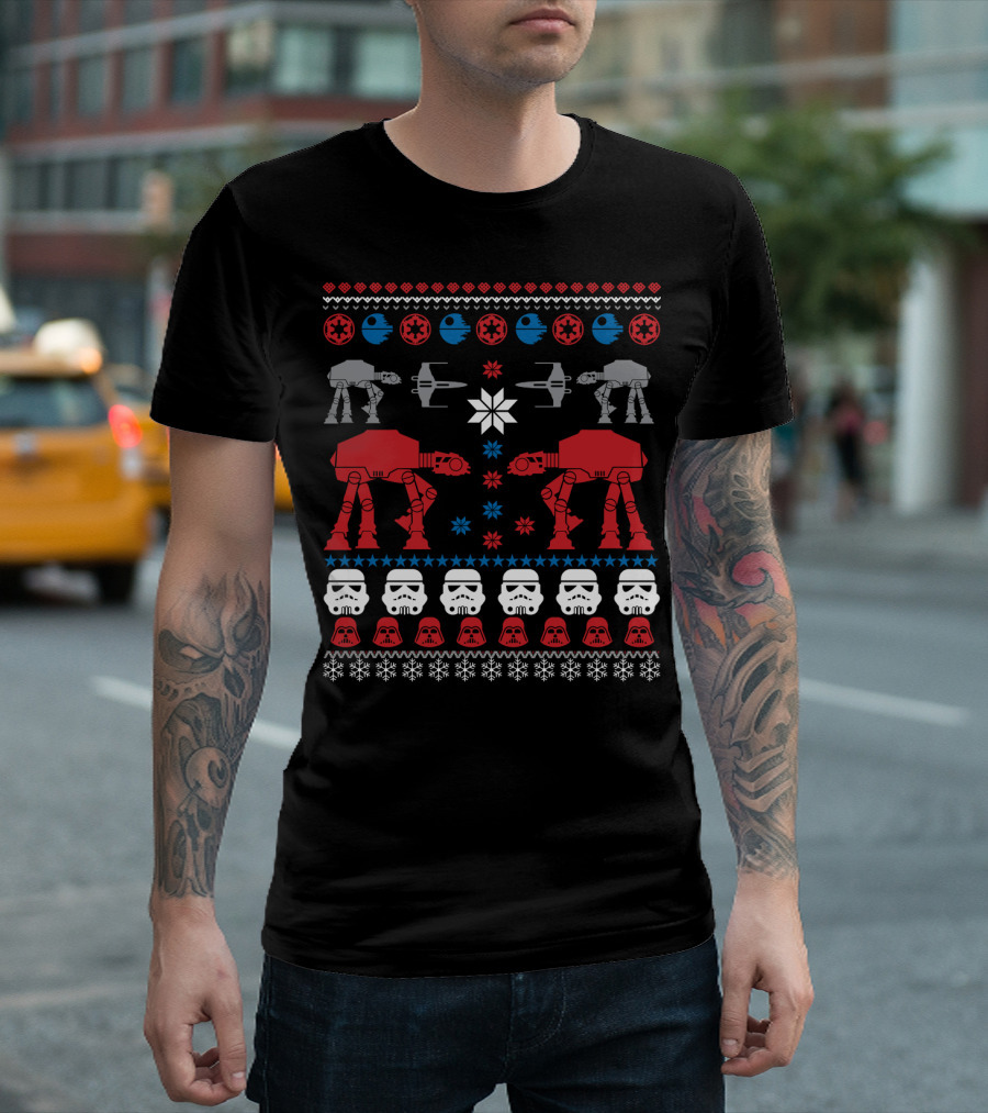 Star Wars Civil War AT-ATs Tie Fighters And Stormtroopers T-Shirt
