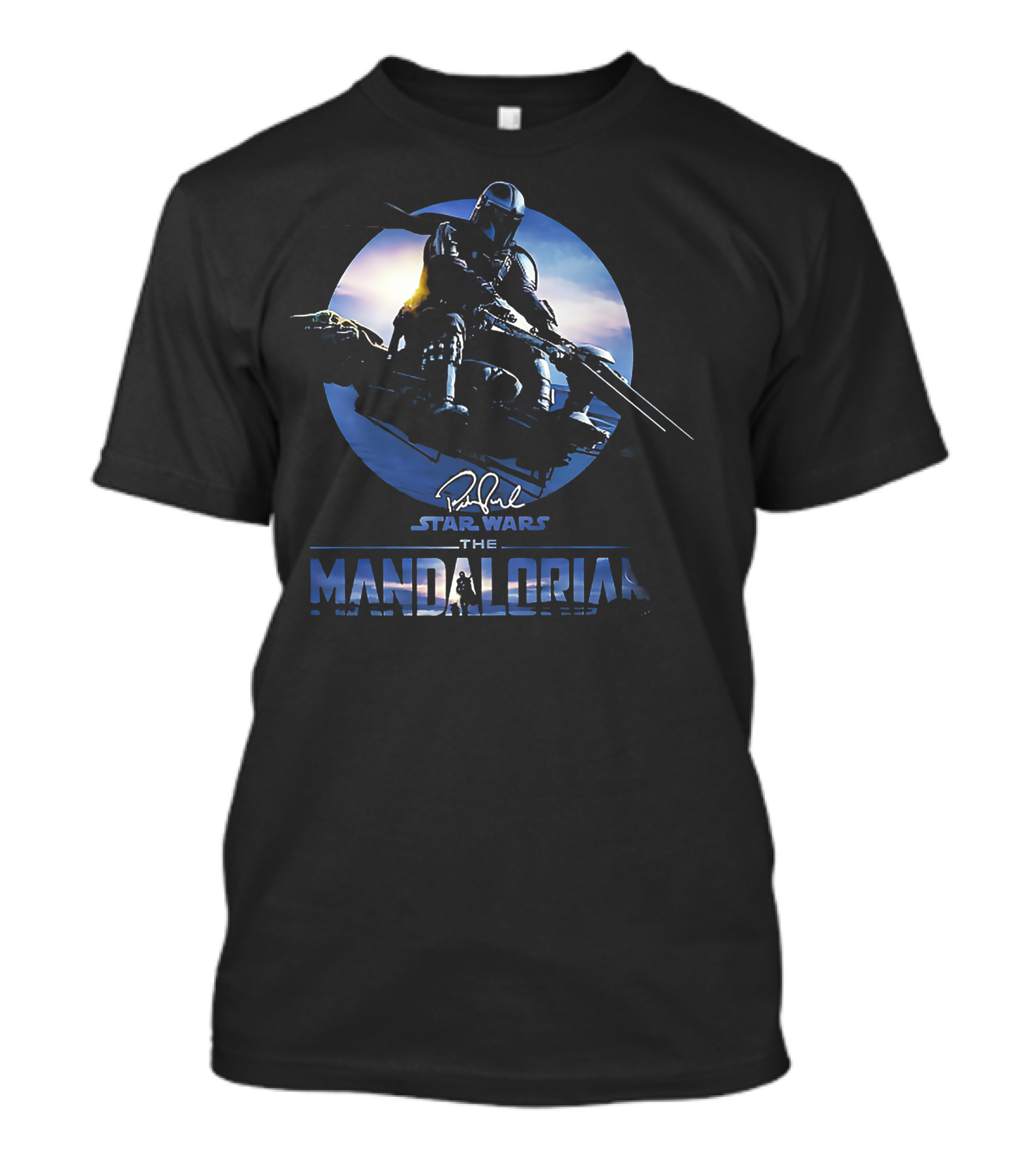 Star Wars The Mandalorian Mando Wild Ride Signature T-Shirt