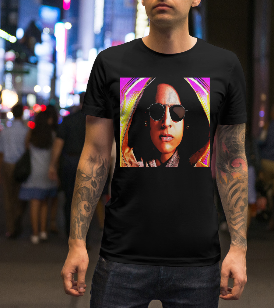 Papa Yankee Retro Neon Sunglasses T-Shirt