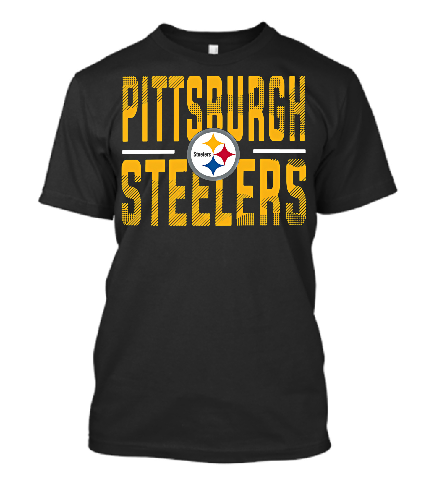 Pittsburgh Steelers Steelers Logo Yellow Black T-Shirt