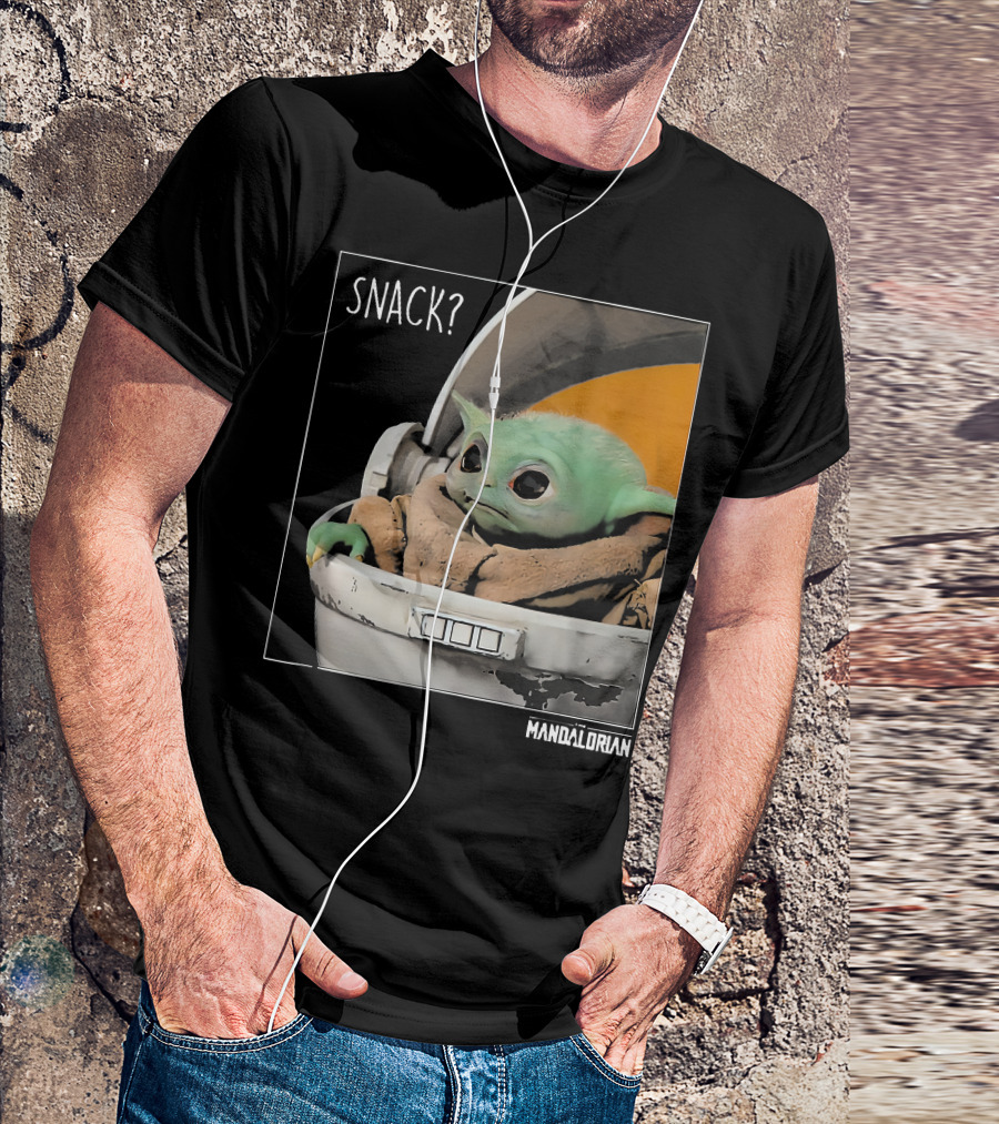 Snack Baby Yoda The Mandalorian T-Shirt