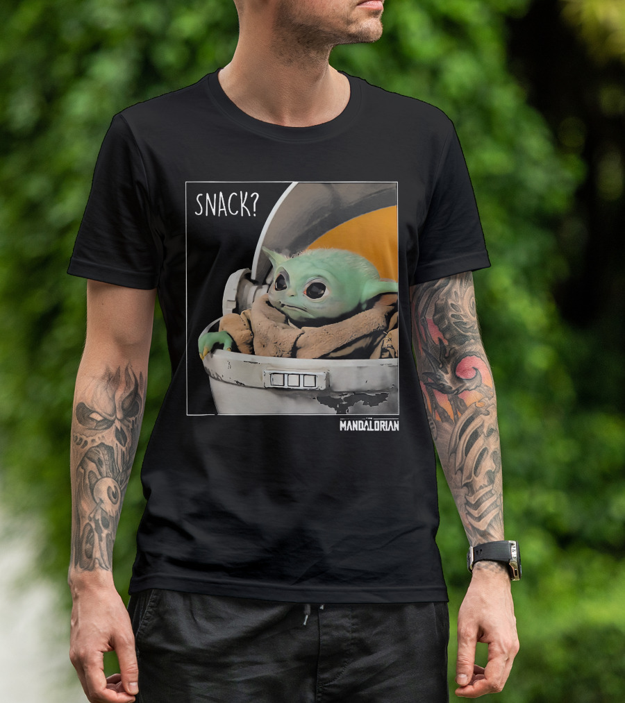 Snack Baby Yoda The Mandalorian T-Shirt