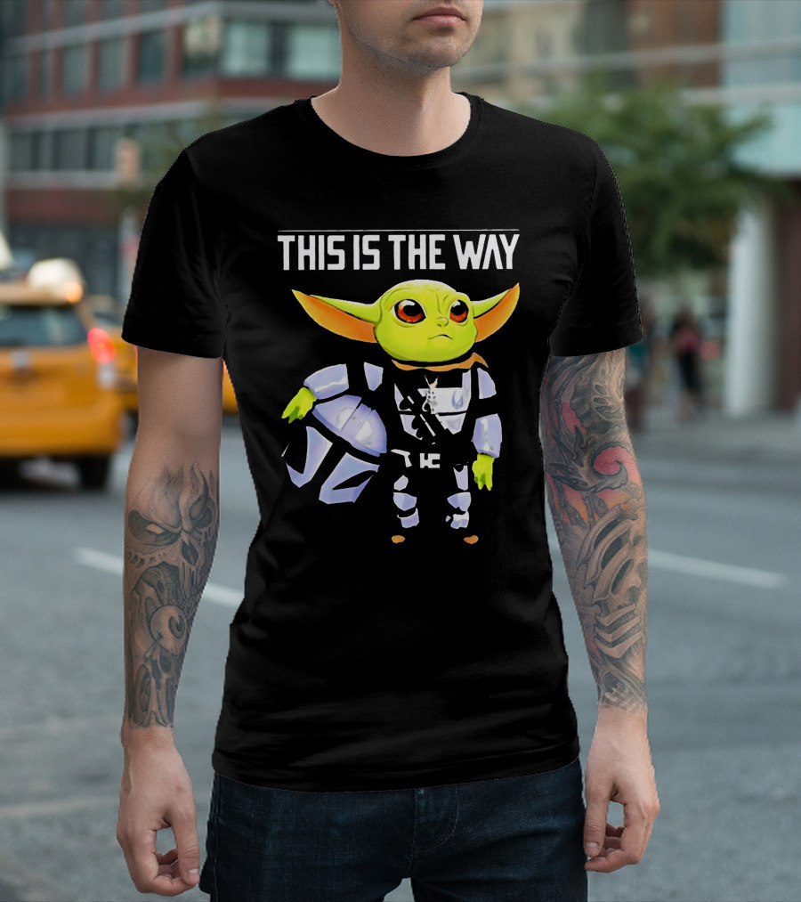 The Child Grogu This Is The Way Mandalorian Helmet Character T-Shirt