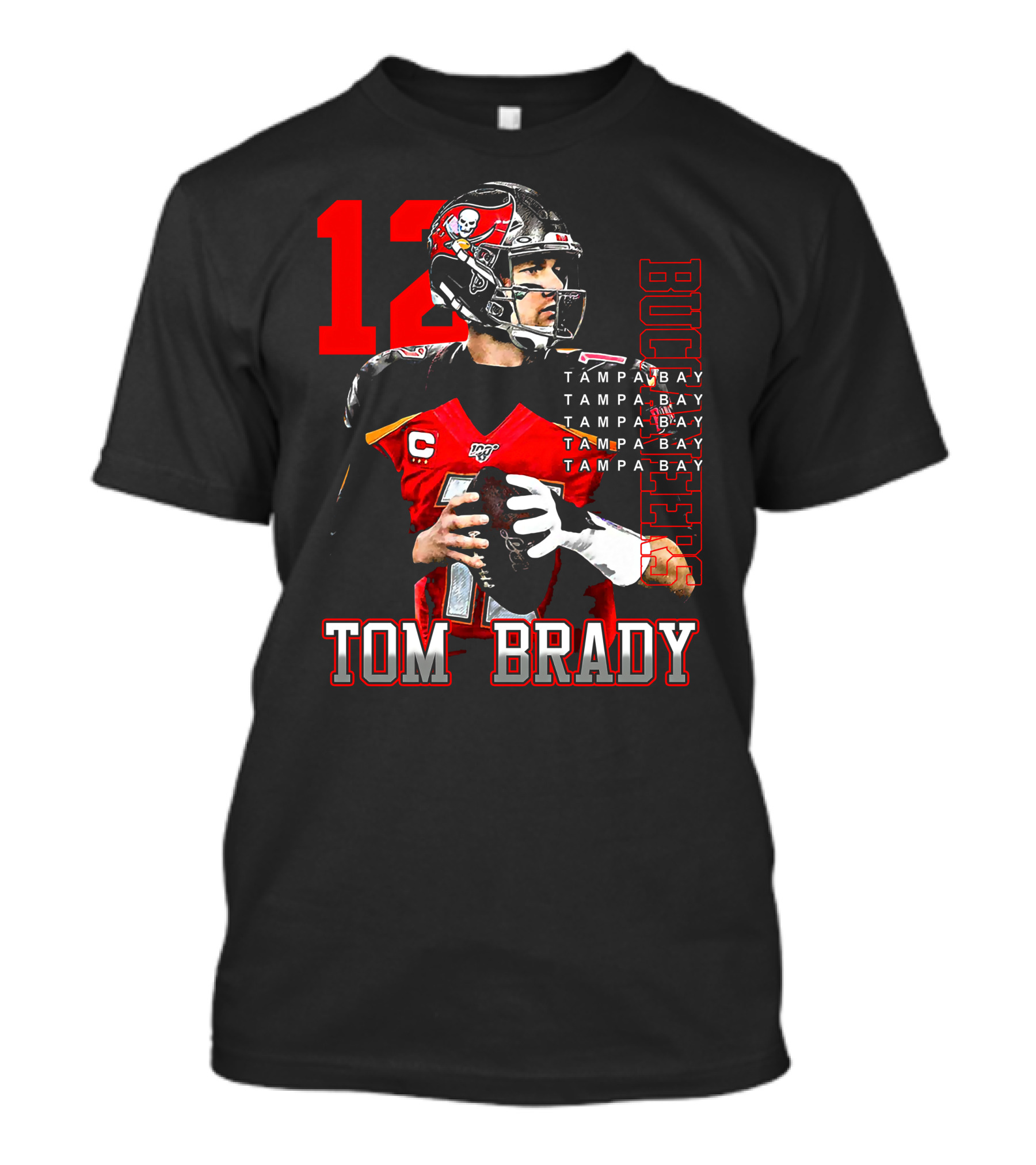 Tom Brady Tampa Bay Buccaneers Number 12 T-Shirt