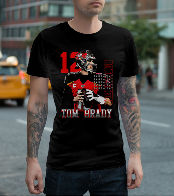 Tom Brady Tampa Bay Buccaneers Number 12 T-Shirt