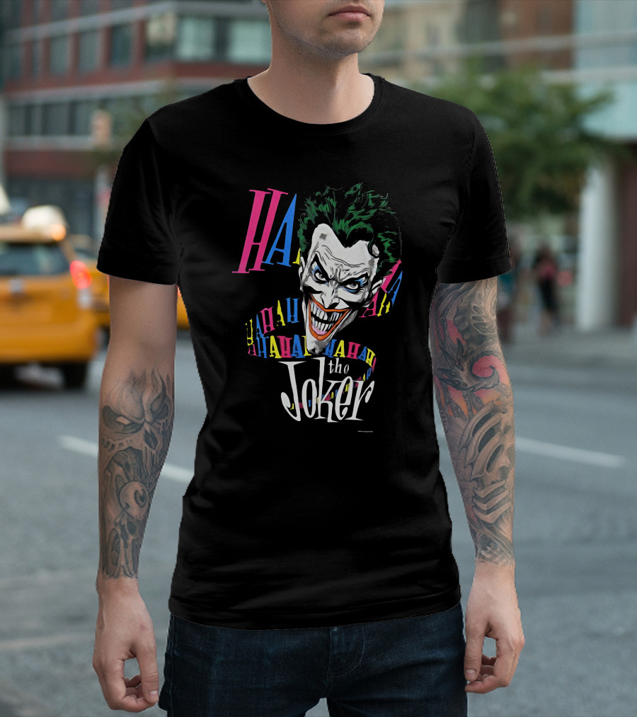 The Joker HAHA 1987 Brian Bolland Vintage DC Comic T-Shirt