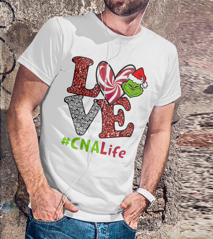 LOVE Grinch Heart #CNALife T-Shirt