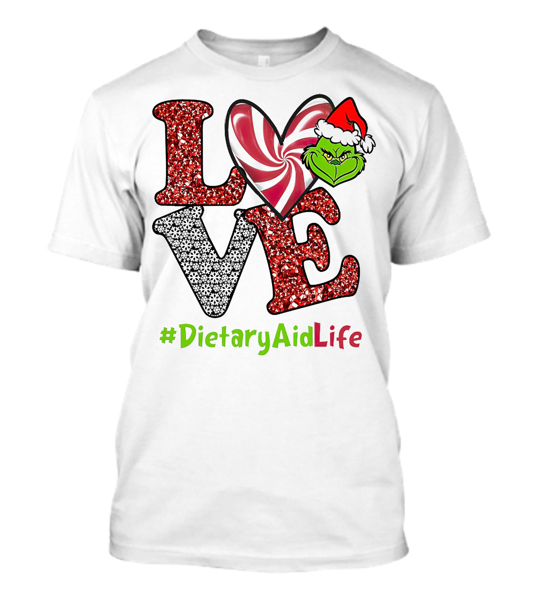 LOVE Grinch Heart #DietaryAidLife T-Shirt