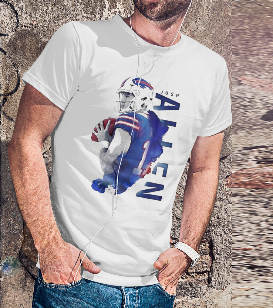 Josh Allen 17 Buffalo Bills NFL Quarterback T-Shirt