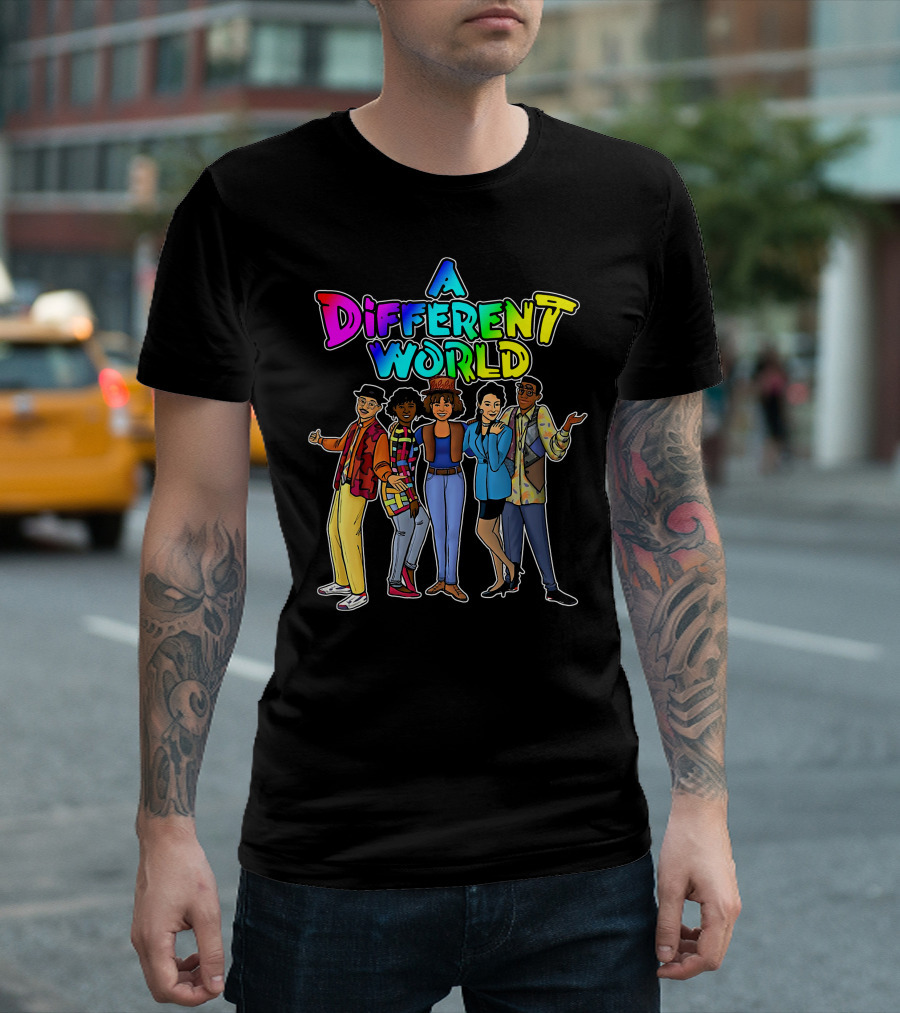 A Different World Colorful Retro Cast T-Shirt