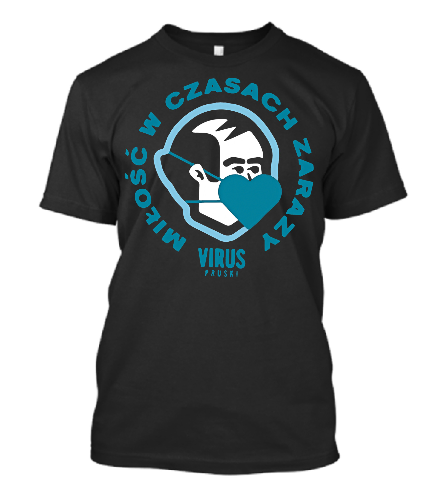 Miłość W Czasach Zarazy Virus Pruski Koszulka Męska T-Shirt