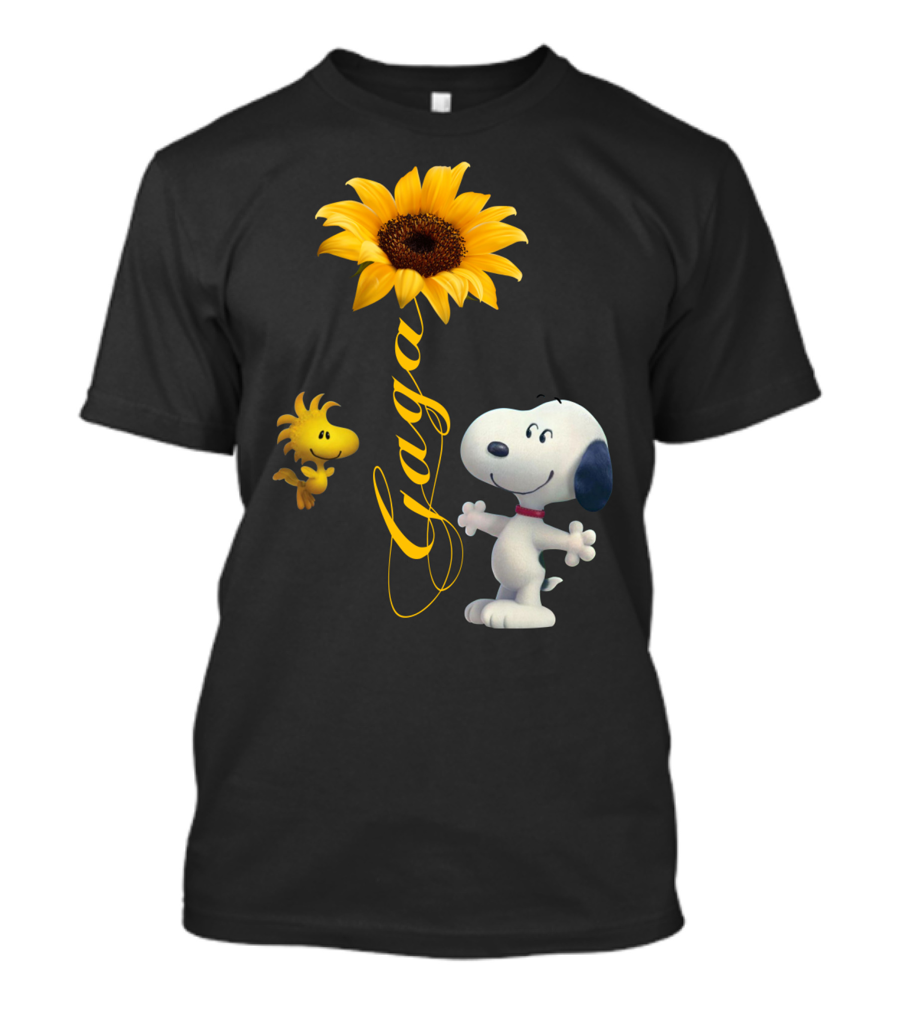Gaga Snoopy Woodstock Sunflower T-Shirt