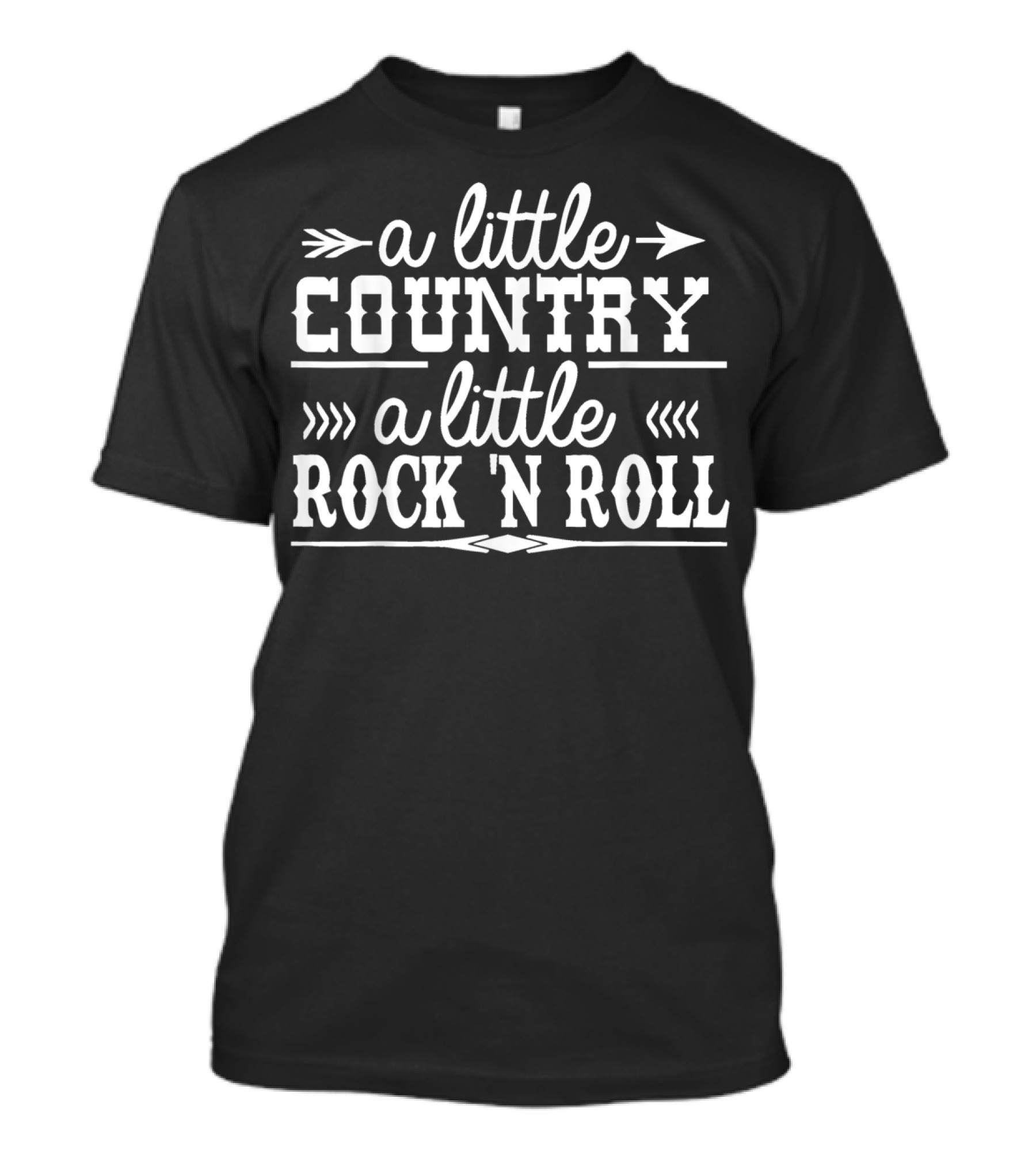 A Little Country A Little Rock N Roll Retro Music Culture Fusion T-Shirt