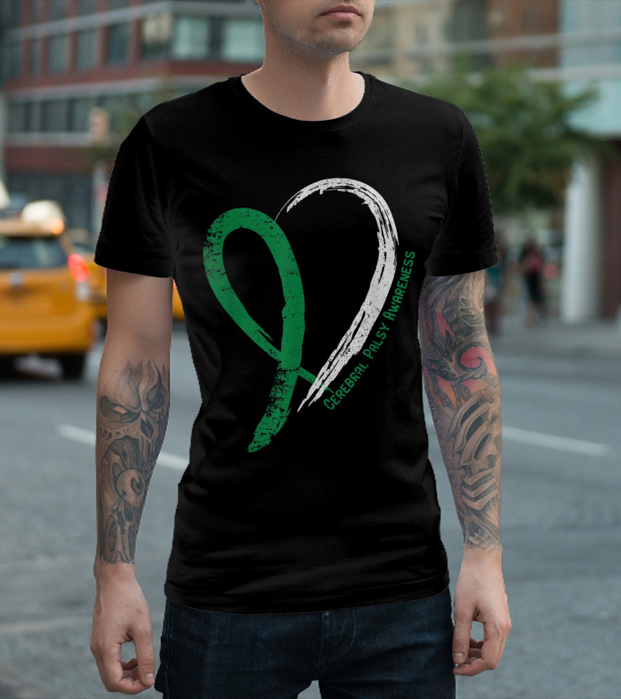 Cerebral Palsy Awareness Heart T-Shirt