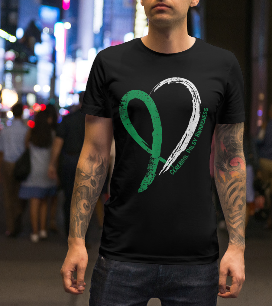 Cerebral Palsy Awareness Heart T-Shirt