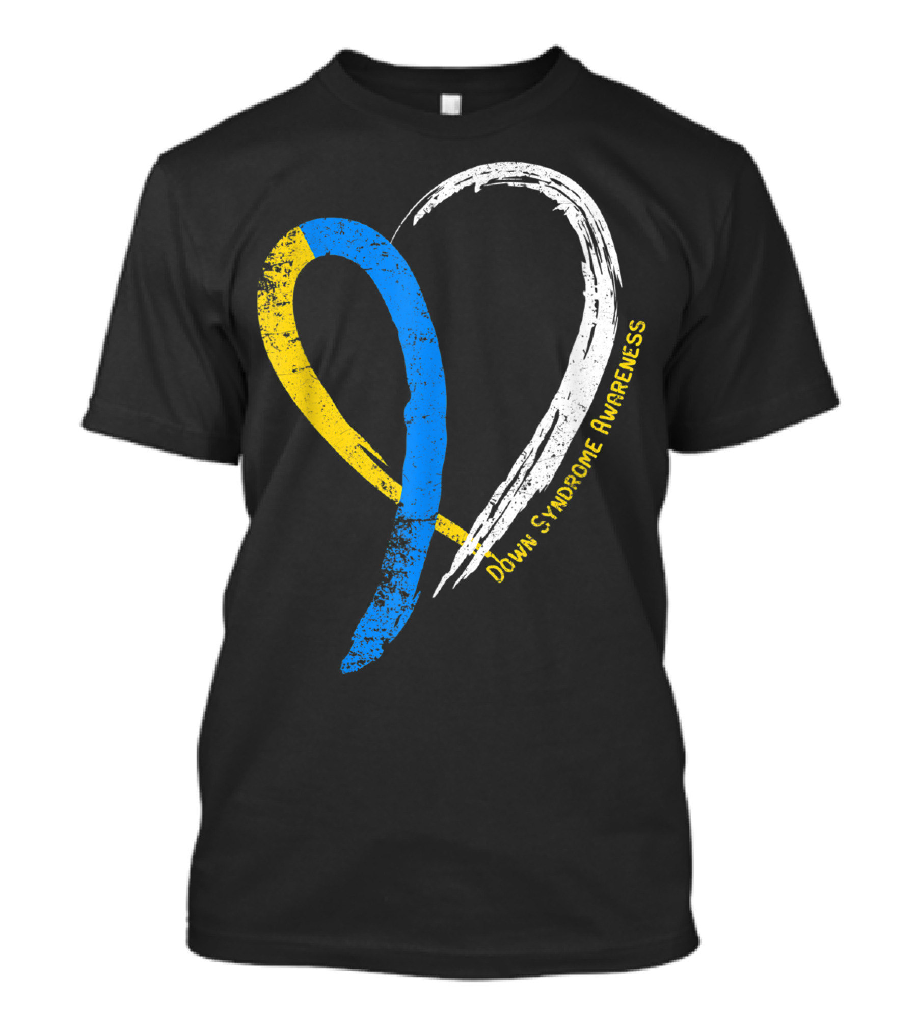 Heart Ribbon Down Syndrome Awareness T-Shirt
