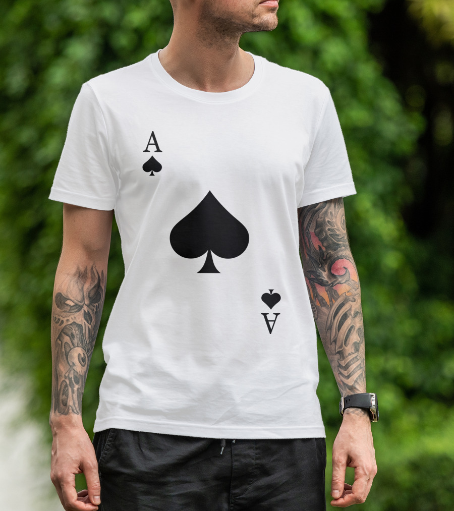 Ace Of Spades Playing Card T-Shirt