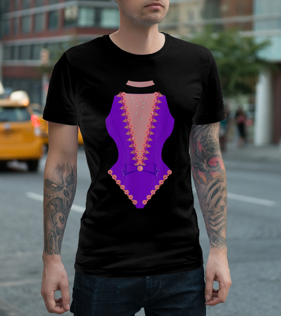Aerial Silks Costume Pink Showman Purple Sparkle T-Shirt