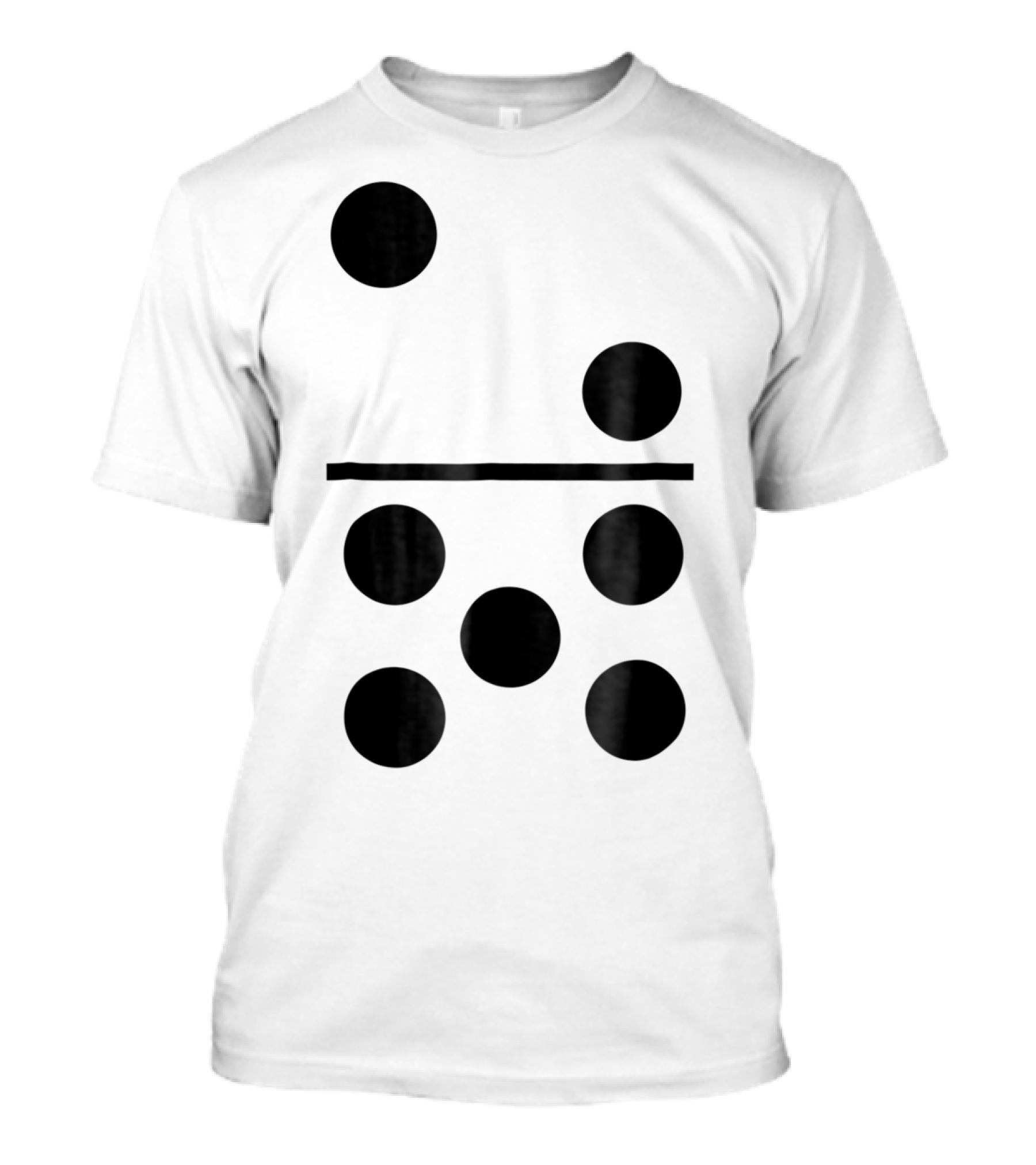 Big Domino Halloween Group Costume 2 5 Tile Spots T-Shirt