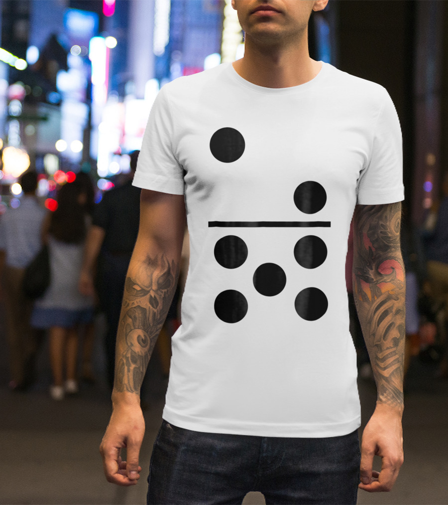 Big Domino Halloween Group Costume 2 5 Tile Spots T-Shirt